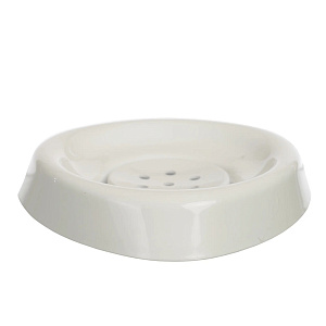 Мыльница Smile белый VANSTORE пластик для непищевых продуктов 406-04 000000000001201077