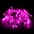 Гирлянда электрическая 2м(+0,6м шнур) 48 LED ламп 12 нитей VEGAS Бахрома розовый свет 8 режимов прозрачный провод 220v 000000000001214525