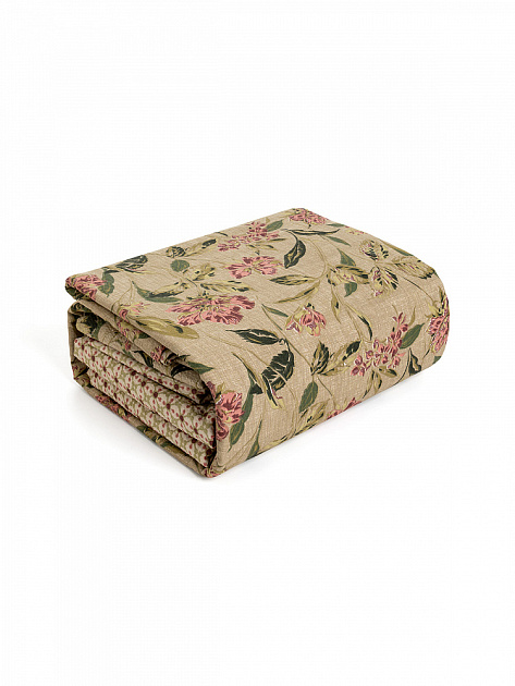 КомплектПостельногоБельяЕвроDE'NASTIA(пододеяльник200х220Простыня230х260Наволочки50x70см2шт70х70см2шт)VisionЦветыОрнаментЗеленыйТемноРозовыйЖатыйХлопо 000000000001227507