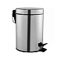 Контейнер для мусора 5л круглый с педалью нержавеющая сталь