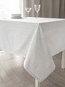 Скатерть 150x230см DE'NASTIA Мережка белый хлопок/полиэстер 000000000001226225