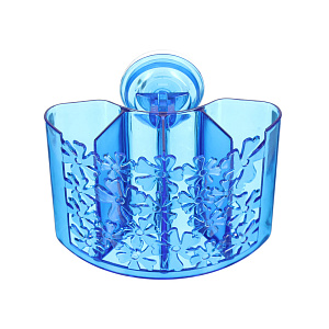 Подставка для умывальных принадлежностей на присоске Мультидом, пластик 000000000001126914