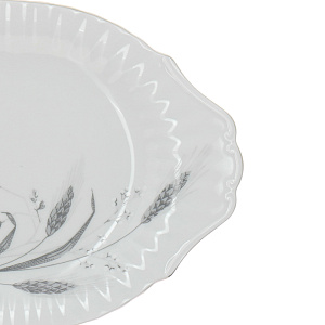 Овальное блюдо Колосок Porcelaine Czech Gold Hands, 28 см 000000000001136380