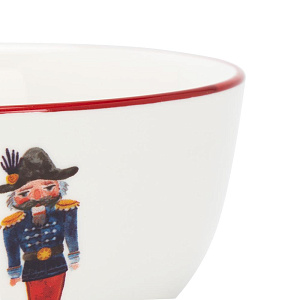 Салатник 13,8см/510мл DE'NASTIA Щелкунчик белый фарфор 000000000001226181