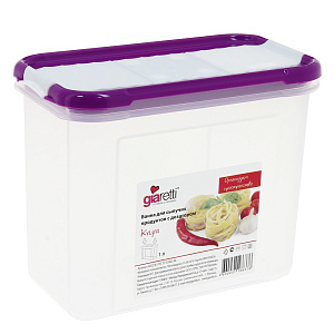 Банка для сыпучих продуктов Krupa Giaretti, 1л, пластик 000000000001153977