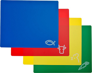 Набор разделочных досок 4шт 34х28см M010089/R010371 полипропилен 000000000001183143