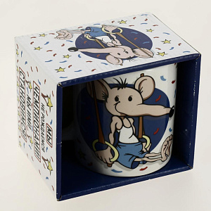 Кружка 350мл, NEW BONE CHINA,индивидуальная подарочная упаковка,ЧЕМПИОН,170-08064 000000000001192709