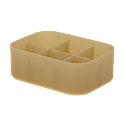 Бокс д/хранения косм.принадлежностей ASTY бежевый, полипропиленSWP-0950BG 000000000001192313