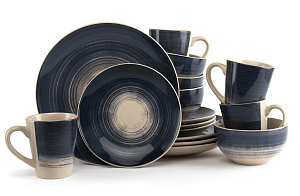 Набор столовой посуды 16 предметов Marble (обеденная 26,5см-4шт/десертная 20см-4шт/салатник 14см-4шт/кружка 350мл-4шт) керамика Набор столовой посуды 16 предметов Marble (обеденная 26,5см-4шт/десертная 20см-4шт/салатник 14см-4шт/кружка 350мл-4шт) керамика 000000000001217930