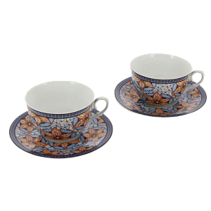 Набор чайный 4пр (2 чашки 225мл+2 блюдца) LarangE ВИТРАЖ ПУ фарфор 586-3641 000000000001204443