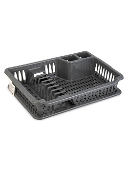 Сушилка для посуды 28x39x9см серый полипропилен 000000000001229343