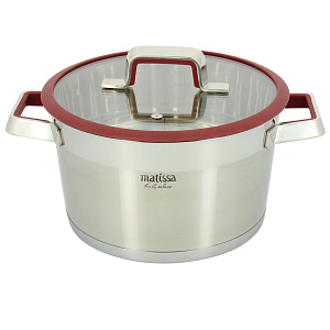Кастрюля с крышкой Калипсо Matissa, 4.5л, нержавеющая сталь 000000000001116929