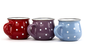 Кружка 350мл Горох в ассортименте глазурованная керамика 000000000001217663