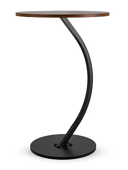 Столик 40х40х60см ST на ножке круглый натуральный железо/МДФ 000000000001227131