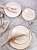 Набор столовой посуды 19 предметов TULU PORSELEN Reactive milky (обеденная 27см -6шт, десертная 21см-6шт, суповая 21см-6шт, салатник 16см-1шт) фарфор 000000000001212916