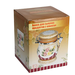 Банка для сыпучих продуктов Романтика Коралл, 650мл 000000000001109204