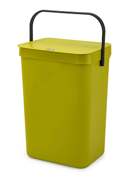 Контейнер для мусора12л с ручкой доп креплением на стену микс пластик_ST 000000000001228728