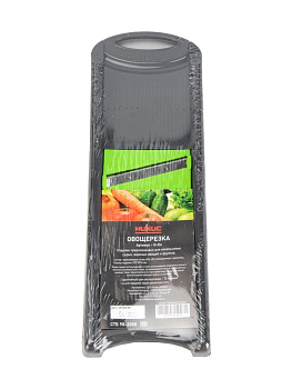 Овощерезка 27,5х9,3х1,6см НИКИС с тремя вставками серый/зеленый пластик 000000000001218753