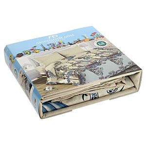 Комплект постельного белья Владыка морей Любимый дом, 1.5 спальный, бязь 000000000001171869