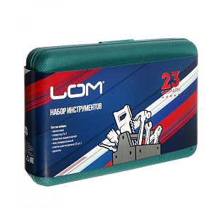 Набор инструментов в кейсе 11 предметов LOM 23 Февраля подарочная упаковка металл 000000000001211081