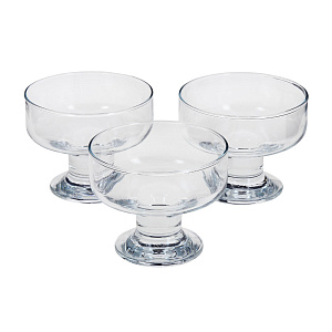 ICE CREAM Набор креманок 3шт 10х8,1см 265мл PASABAHCE стекло 000000000001058337