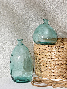 Ваза декоративная 1,9л 19x19x19см DE'NASTIA Египет шар ручная работа прозрачный стекло 000000000001220885