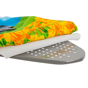 Доска гладильная 122х40см НИКА Light. Подставка под утюг. Розетка с удлинителем 1,9м. Гладильная поверхность-металл чехол-хлопок 000000000001108782