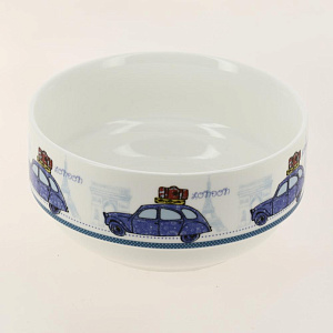 Набор салатников  5пр. (фрф, 4 салатника 600мл, металлическая подставка) 000000000001158086