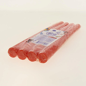 РУСАЛОЧКА Свечи античные 4 штуки красные 730627 000000000001189300