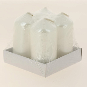 Декоративный Набор  Свеча классическая колонна 3,5*7см. 4шт. (микс)R010701 000000000001196384