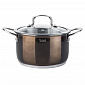 Кастрюля 6л TALLER коричневая нержавеющая сталь