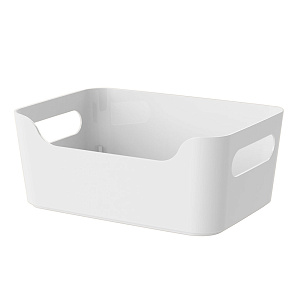Корзинка 24х17х9см 3,1л ECONOVA SCANDI белый пластик 000000000001222757