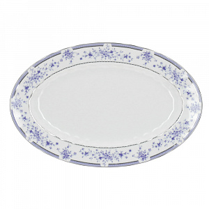 Блюдо овальное 32см Синий ситец LUISA218W Oval32 000000000001136139
