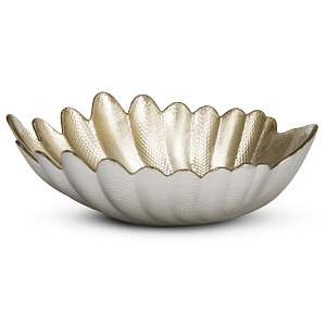 Ваза-конфетница 14см GLASSCOM Ракушка Champagne стекло 000000000001219186