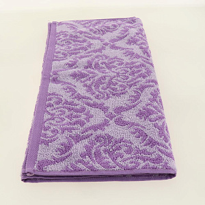 Махровое полотенце Изабелла 50*90 фиолет, Россия, 100% хлопок. Полотенца пестротканые, жаккардовые, 420 гр/кв.м 107994 000000000001196798