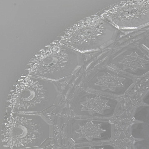 Тортовница на ножке 36х23см ИРАНСКОЕ СТЕКЛО MEY-JI на ножке стекло 000000000001205471