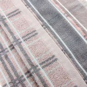 Полотенце Клетка DE'NASTIA 70х130см розовый 70%Бамбук/30%Хлопок T000042 000000000001104395