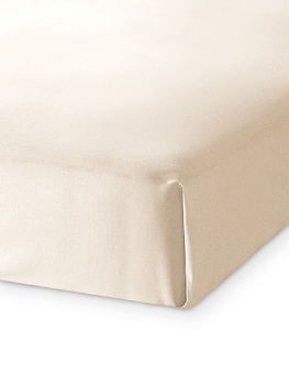 Проcтыня 250x240см DE'NASTIA молочный 100%хб сатин C010846 000000000001204372