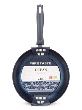 Сковорода 24см PURE TASTE OCEAN ручка soft touch антипригарное покрытие алюминий 000000000001230016
