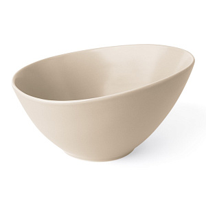 Салатник 23,5x18,5x12,5см/1,5л DE'NASTIA Оливки-однотон молочный фарфор 000000000001217758