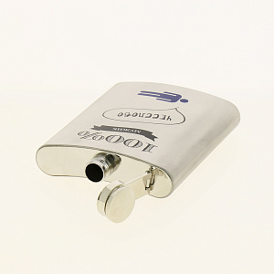 Фляжка 210 мл.  " 100% мужик" ФЛ-4756 000000000001185181