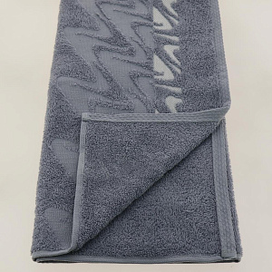 Полотенце 50х90см CLEANELLY Сальвьетта махровое плотность 460гр/м серый 100% хлопок ПЦ2601-3025,350 000000000001198598