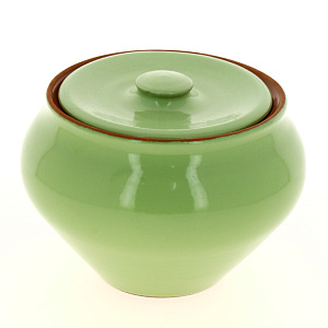 Горшочек под жаркое 900мл ПОСУДА ЦЕНТР с крышкой салатовый керамика 4274 000000000001182207
