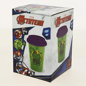 Стакан 400мл подарочная упаковка Супергерои керамика Коралл CCMS 000000000001197442