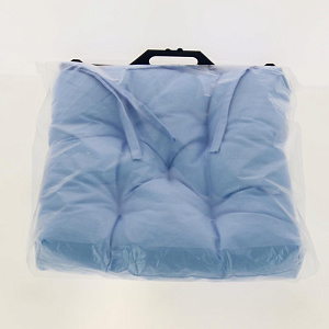 Подушка на стул 40x40см велюр серый PC02341 000000000001186005