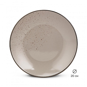 Набор столовой посуды 16 предметов мокко глянец керамика 000000000001219908