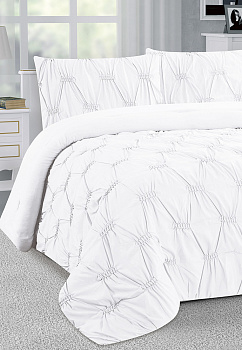 Покрывало 200x240см LUCKY ОБЛАКА 3слоя белое 100% полиэстер 000000000001210116