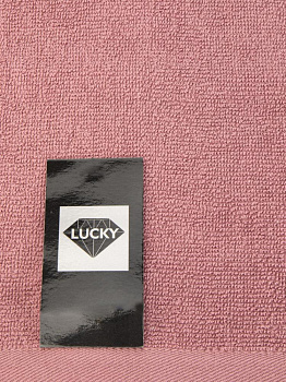 Полотенце махровое 30х60см LUCKY темно-розовый хлопок 100% 000000000001225102