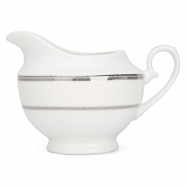 Сервиз чайный 15 предметов Анжелика с серебром фарфор 000000000001219780