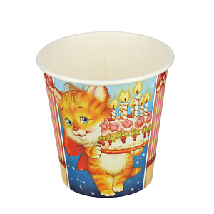 Набор одноразовых стаканов Детский праздник Европак Трейд, 250мл, 6 шт. 000000000001144348